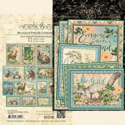 Graphic 45 Woodland Friends - Ephemera & Journaling Cards